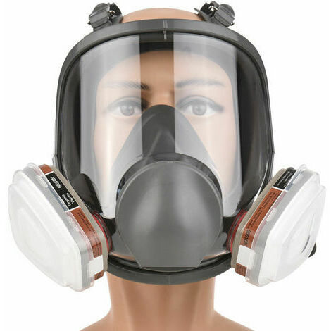 complet 16 en 1 masque à gaz en silicone pour peinture en aérosol