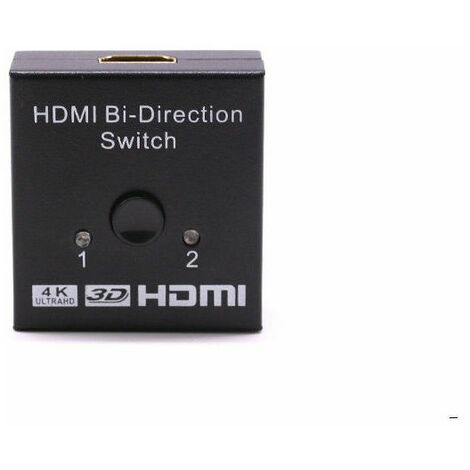 Splitter HDMI universel - 1 en 2 sorties - Adaptateur HDMI - Switch HDMI -  2 entrées 1