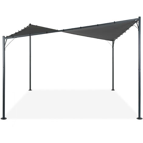 KUAW Sonnensegel Dreieckig 3,5x3,5 M – Wasserdicht & Beige, Mit Edelstahl-Befestigung Für Terrasse & Garten