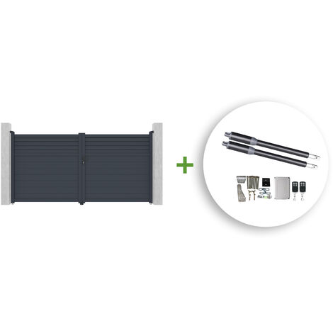 Elektrisches Flügeltor 3,5 m CARPATIA 350 x 180 cm + Motorisierung RANGER B150