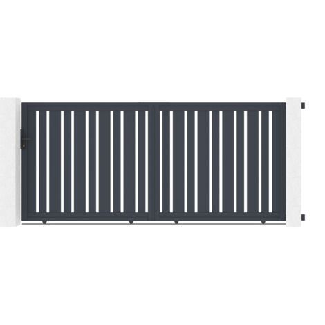 Schiebetor aus aluminium 3,5m VEYMONT 350 x 160 cm (1/5)