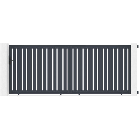 Schiebetor aus aluminium 4m VEYMONT 400 x 160 cm