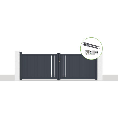 Elektrisches Flügeltor 3,5x1,2m GIONA + Motorisierung RANGER B150