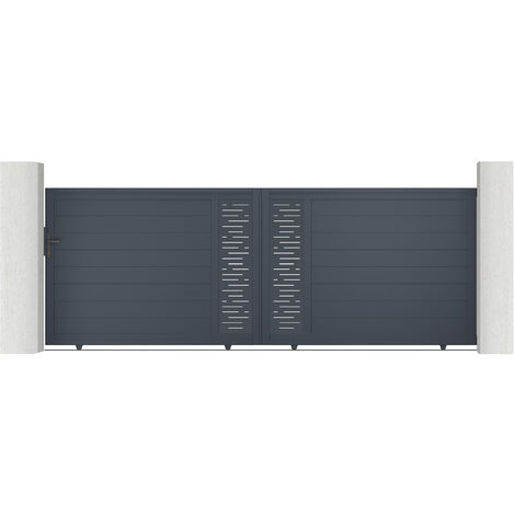 Puerta corredera de aluminio 4m ARLBERG 400 x 140 cm