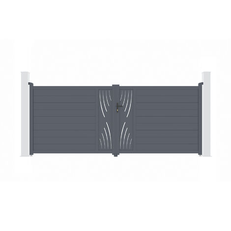 Puerta Batiente de aluminio 4m VELETA 400 x 160 cm