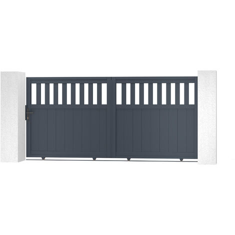 Puerta corredera de aluminio 3m SANTIS 300 x 140 cm