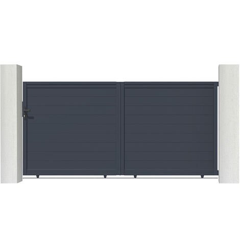 Puerta corredera de aluminio soldado 3m EIGER 300 x 160 cm