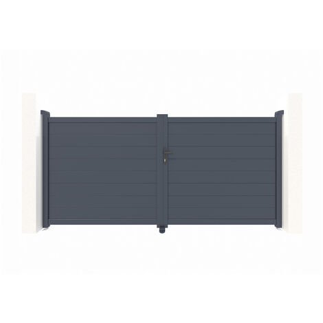 Puerta Batiente de aluminio soldado 3m EIGER 300 x 140 cm