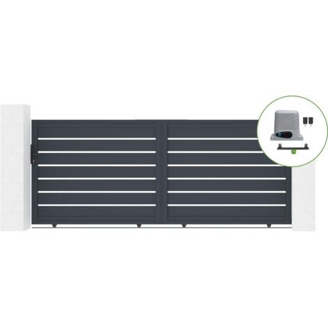 Pack puerta corredera automática 3.5m VOGEL 350 x 140 cm + motor RANGER C300