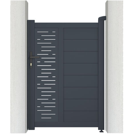 Puerta peatonal gris ARLBERG 100 x 140 cm (1/5)