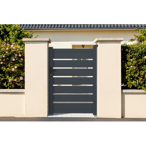 Puerta peatonal gris VOGEL 1m Alt.140cm