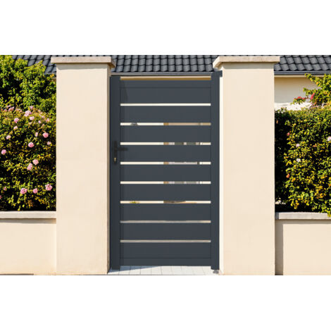 Puerta peatonal gris VOGEL 100 x 180 cm
