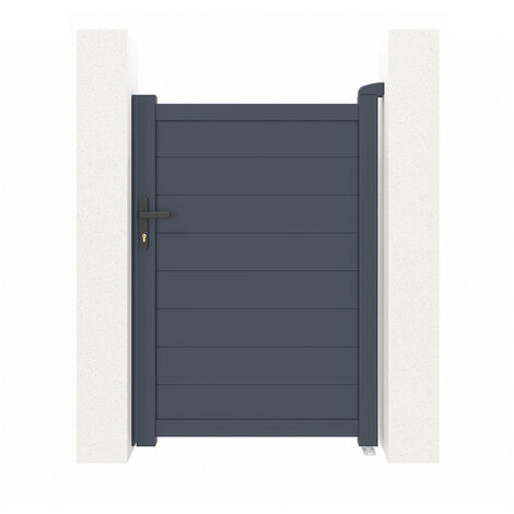 Puerta peatonal gris EIGER 100 x 140 cm