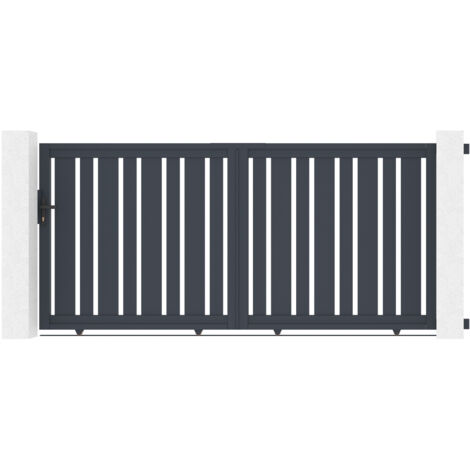 Puerta corredera aluminio 3m VEYMONT 300 x 140 cm