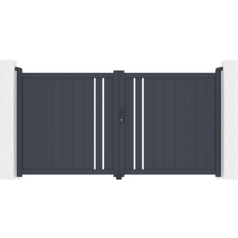 Puerta batiente de aluminio 3m GIONA 300 x 160 cm
