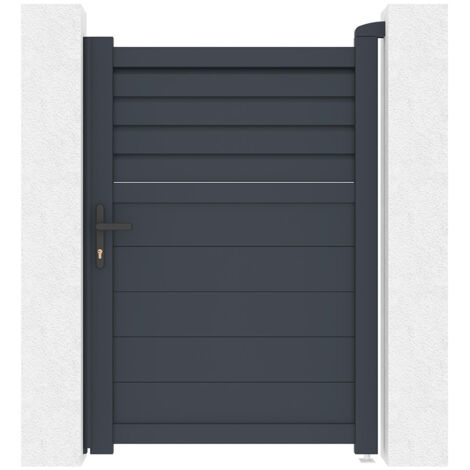 Puerta CARPATIA 100 x 140cm aluminio gris