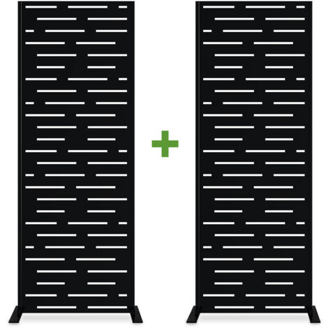 Juego de 2 paneles decorativos ARLBERG Negro Al.160cm estampado completo