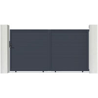 Puerta corredera de aluminio soldado 3m EIGER 300 x 180 cm
