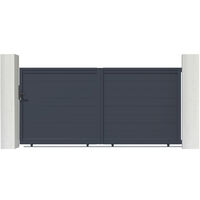 Puerta corredera de aluminio soldado 3m EIGER 300 x 140 cm