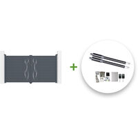 Pack puerta batiente automática LIFE 300 x 160 cm + motor RANGER B150