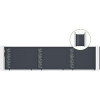 Puerta corredera 6m ARLBERG H.140cm aluminio + cancela ARLBERG H140 GRIS