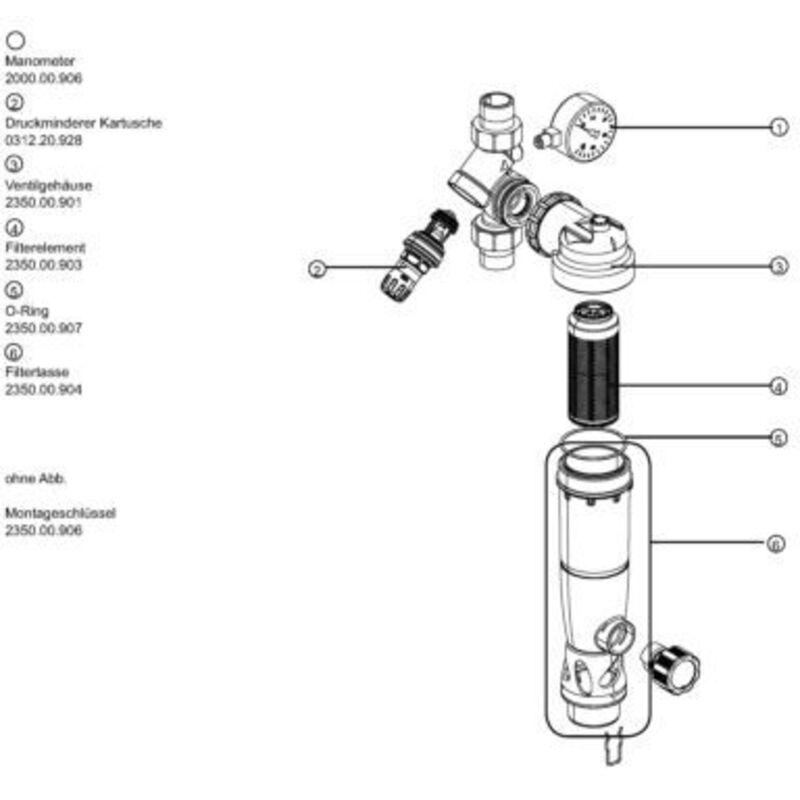 Filtre De Rinçage SYR DUO DFR Avec Réducteur De Pression - DN20 G3/4, Préréglé 4 Bars