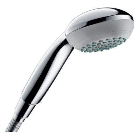 Hansgrohe – Douchette à main 1 jet EcoSmart 85mm – Chrome – Système anti-calcaire QuickClean – Débit 6 l/min – 28561000