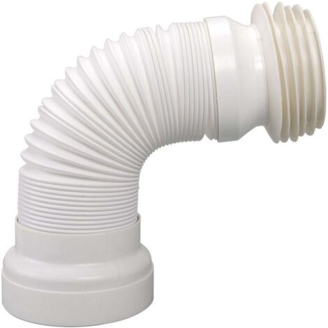 Airfit tuyau de raccordement WC 90010WA DN 98-120, 285-500 mm, flexible, blanc (1/2)