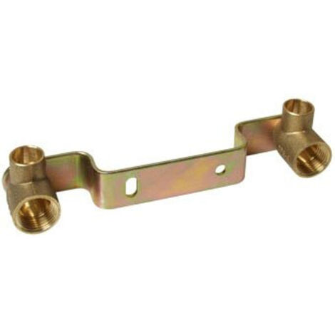 Unite de montage type 4976G 15x1/2" filet femelle a 153mm avec support mural contre-coudé (1/4)