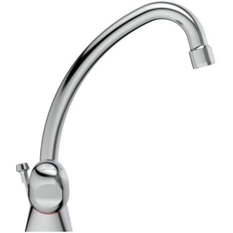 Ideal Standard Alpha mitigeur lavabo B2038AA chromé , chromé 155 mm, avec garniture de vidage (1/3)