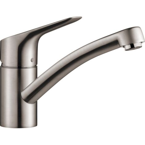 Hansgrohe – Mélangeur de cuisine 71831000 – Basse pression – Bec pivotant 360° – Débit 12 l/min – Laiton chromé pour chauffe-eau ouverts