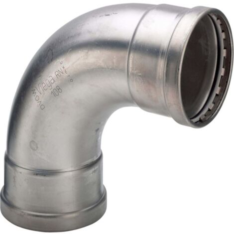 Viega Sanpress Inox XL 482619 108 mm, 90 °, acier inoxydable, SC-Contur