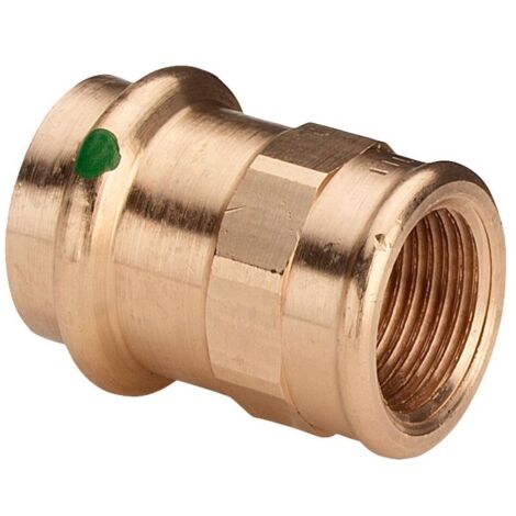 Viega Sanpress pièce de transition 298104 28 mm x Rp 2000 2000 /4, bronze ou bronze au silicium, SC-Contur, polygonal