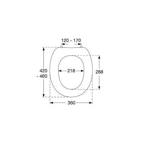 Pressalit Dania siège de WC 982000B4799 blanc