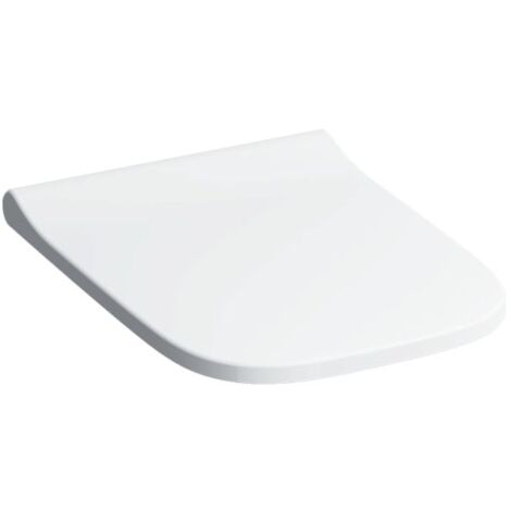 Geberit Smyle Square WC siège 500237011 blanc, avec mécanisme de fermeture amortie, charnières chromé