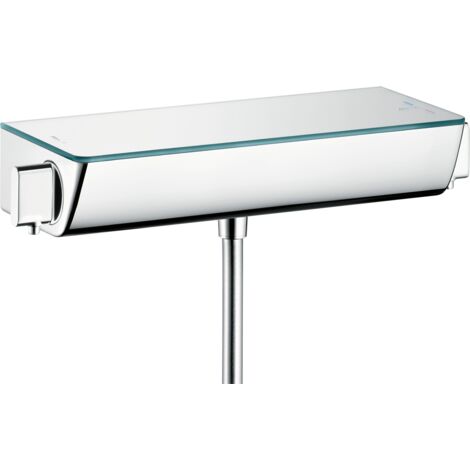 Hansgrohe – Mitigeur thermostatique de douche 13161000 – Finition chromée – Laiton et verre de sécurité – Débit 30 l/min – Technologie CoolContact