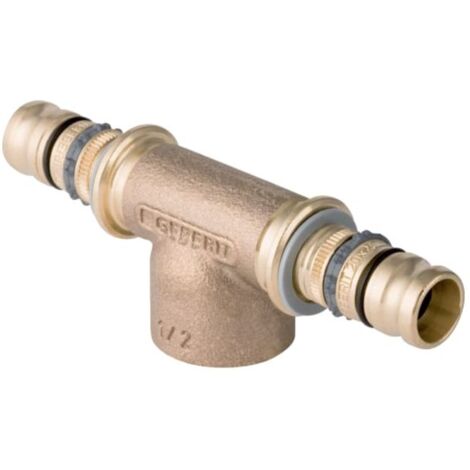 Geberit Pièce en T 603360005 Ø 26xRp 1 / 2x26mm, bronze à canon, IG (1/3)