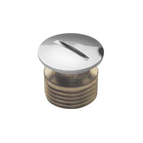 ASW Bouchon aveugle Stedo 184338 3/8&quot, laiton chromé (1/2)