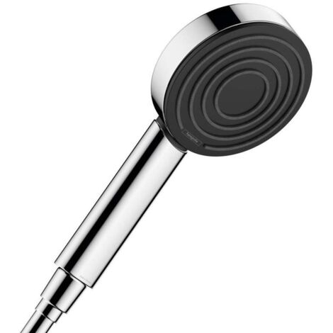 Hansgrohe – Pommeau de douche 24121000 – 1 jet PowderRain – Finition chrome – Économie d'eau EcoSmart – Dimensions 105mm – Hauteur 22,4cm