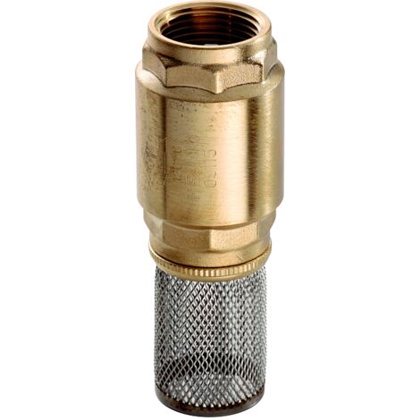 Clapet de pied Hermann Schmidt 3/4&quot laiton, avec crépine en acier inoxydable