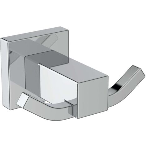 Ideal Standard IOM Cube Crochet porte-serviettes E2193AA double, avec kit de fixation, chromé (1/5)