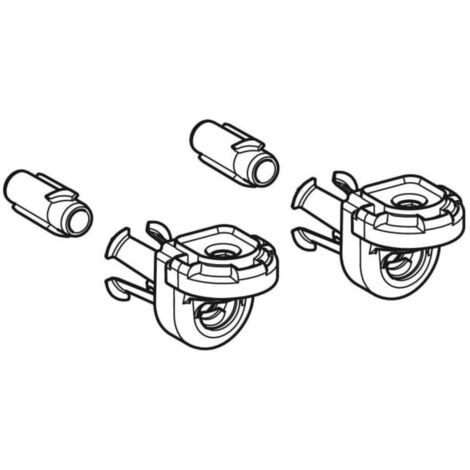 Set montage mural Geberit ONE 243978001 – Entraînement à baïonnette – Fixation pour WC – Matériaux de haute qualité