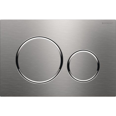 Plaque d&39actionnement ronde Sigma 20 115882SN1 Geberit acier inoxydable brossé/poli, facile à nettoyer