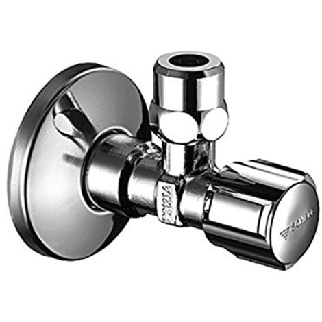 Schell – Robinet d'équerre 49070699 – Laiton chromé – Raccord à compression 1/2' FM – Rosace coulissante 54 mm – Installation simplifiée