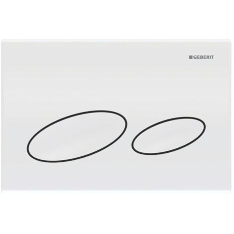 Plaque de commande WC Geberit Kappa 20 blanc – Pour réservoir Geberit Match1 UP200 – Système à 2 chasses – Installation facile (1/10)