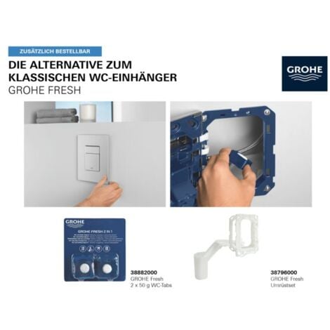 Grohe Rapid SL set 3 en 1 pour WC 38722001  hauteur 1,13 m, plaque de déclenchement Skate Air