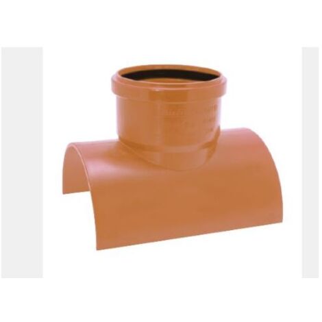 Raccord d'évacuation PVC DN 125 x 110 mm – Embranchement à coller – Inclus 2 serre-câbles pour installation rapide – Angle 90° – Airfit