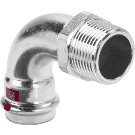 Viega arc Prestabo 558413 15 mm x R 1/2, 90 degrés, acier non allié, SC-Contur, polygonal (1/2)