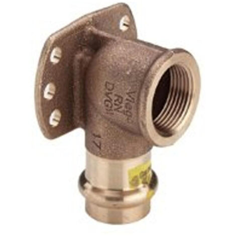 Viega Profipress G plaque murale 346706 22 mm x Rp 3/4, bronze, SC-Contur (1/4)