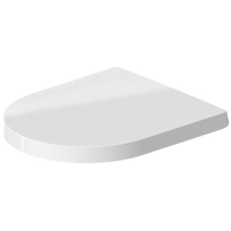 Duravit – Abattant WC 20110000 – Blanc – Charnières inox – Fixation standard – Sans soft close (1/7)